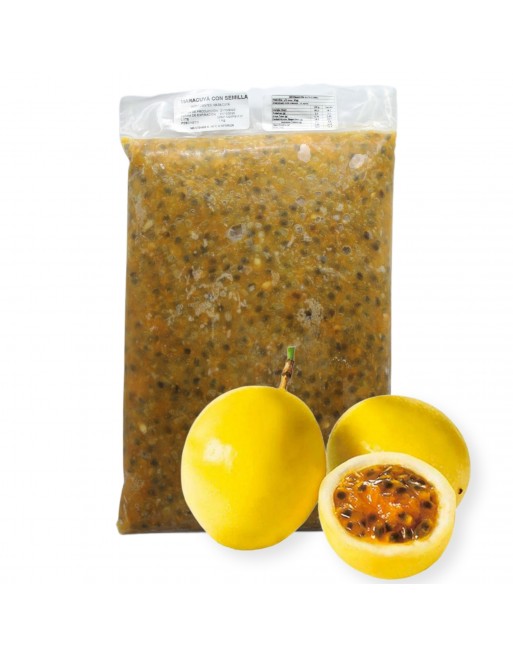 Pulpa de maracuya C/S bolsa 1 kilo sin azucar
