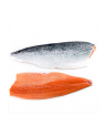 Salmón, filete con piel.