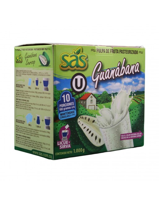 Pulpa de Guanábana Pura Congelada – Cremosa y Saludable