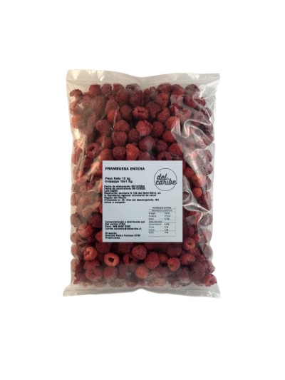 Frambuesas IQF 100% natural – Mayoristas-Horeca-Alimentos