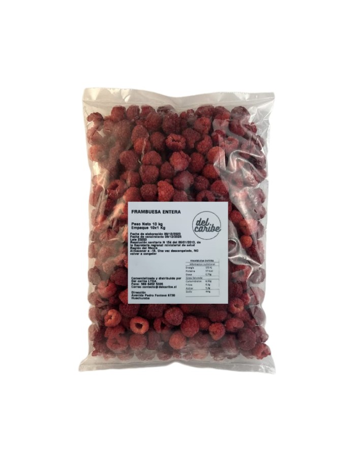 Frambuesas IQF 100% natural – Mayoristas-Horeca-Alimentos