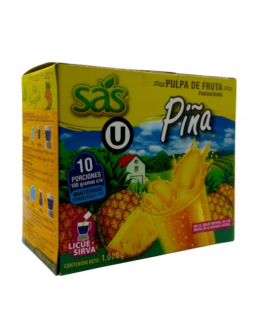 Pulpa de Piña en sachet, congelada, 100% natural – Mayoristas-Horeca-Alimentos