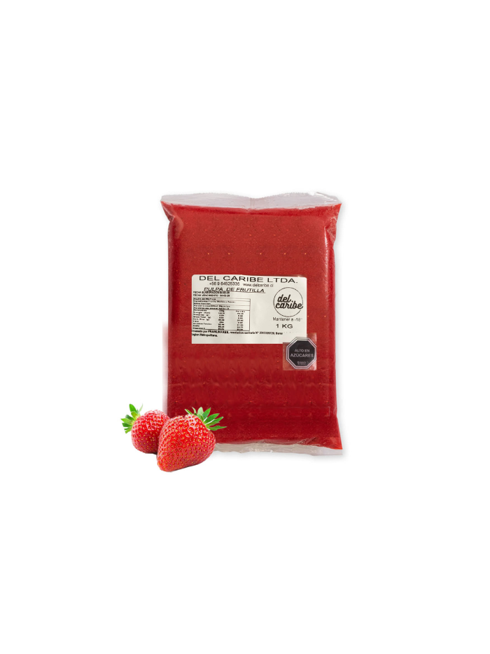 Pulpa de Frutilla 1 kilo.