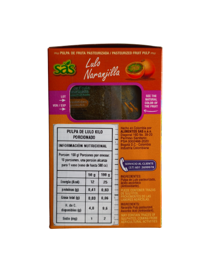 Pulpa de Naranjilla (Lulo) 100% natural – Envio a domiclio