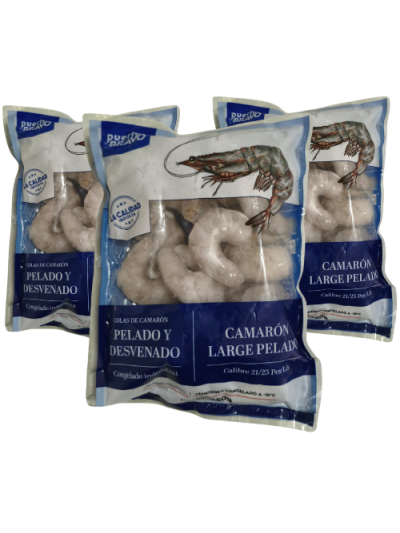 Pack 3 Camaron 450 g c/u | Calibre 21/25 (1,35 kg) | Delivery