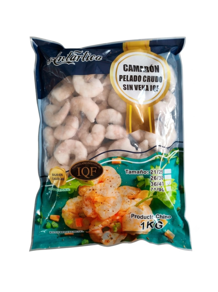 Camarón 36/40 crudo, pelado y desvenado – Delivery
